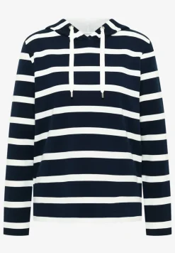 Gestreept hoodie shirt