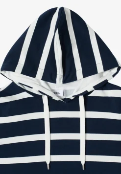 Gestreept hoodie shirt