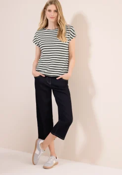 Gestreept jacquard shirt