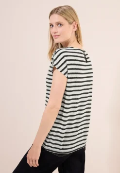 Gestreept jacquard shirt