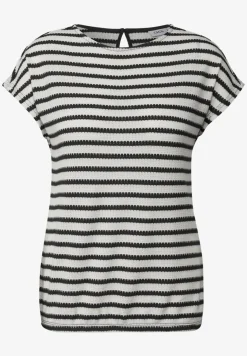 Gestreept jacquard shirt