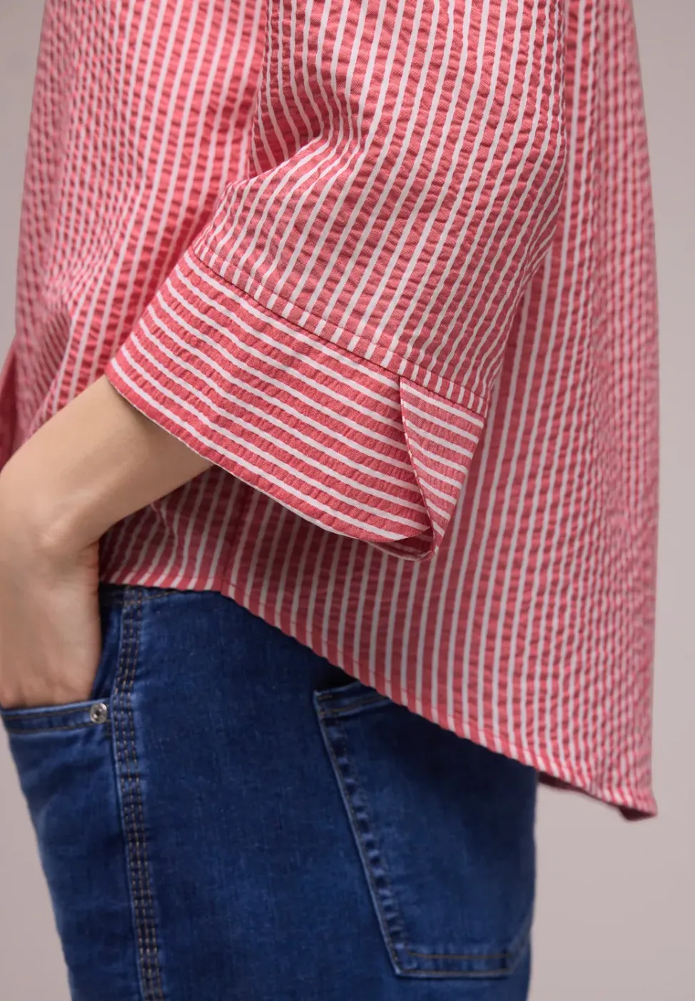 Gestreept overhemd blouse