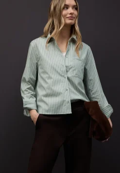 Gestreept overhemd blouse