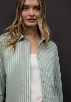 Gestreept overhemd blouse