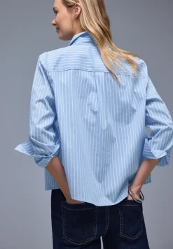Gestreept overhemd blouse