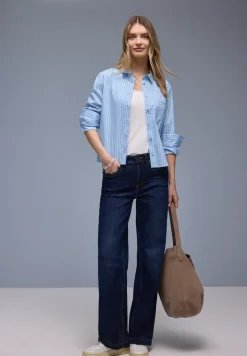 Gestreept overhemd blouse