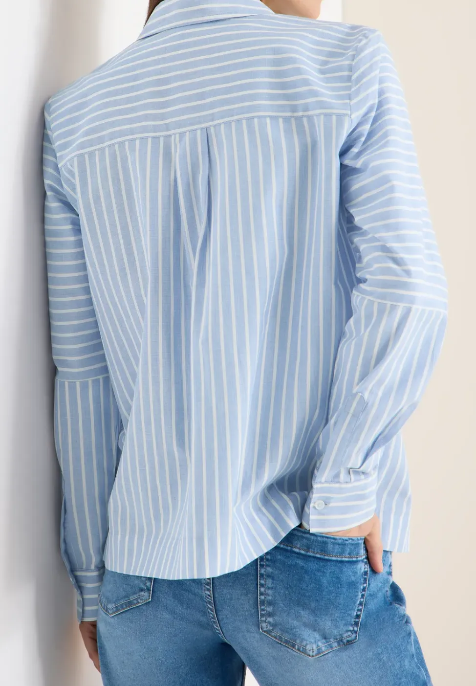 Gestreept overhemd blouse