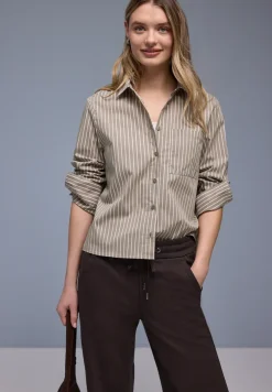 Gestreept overhemd blouse