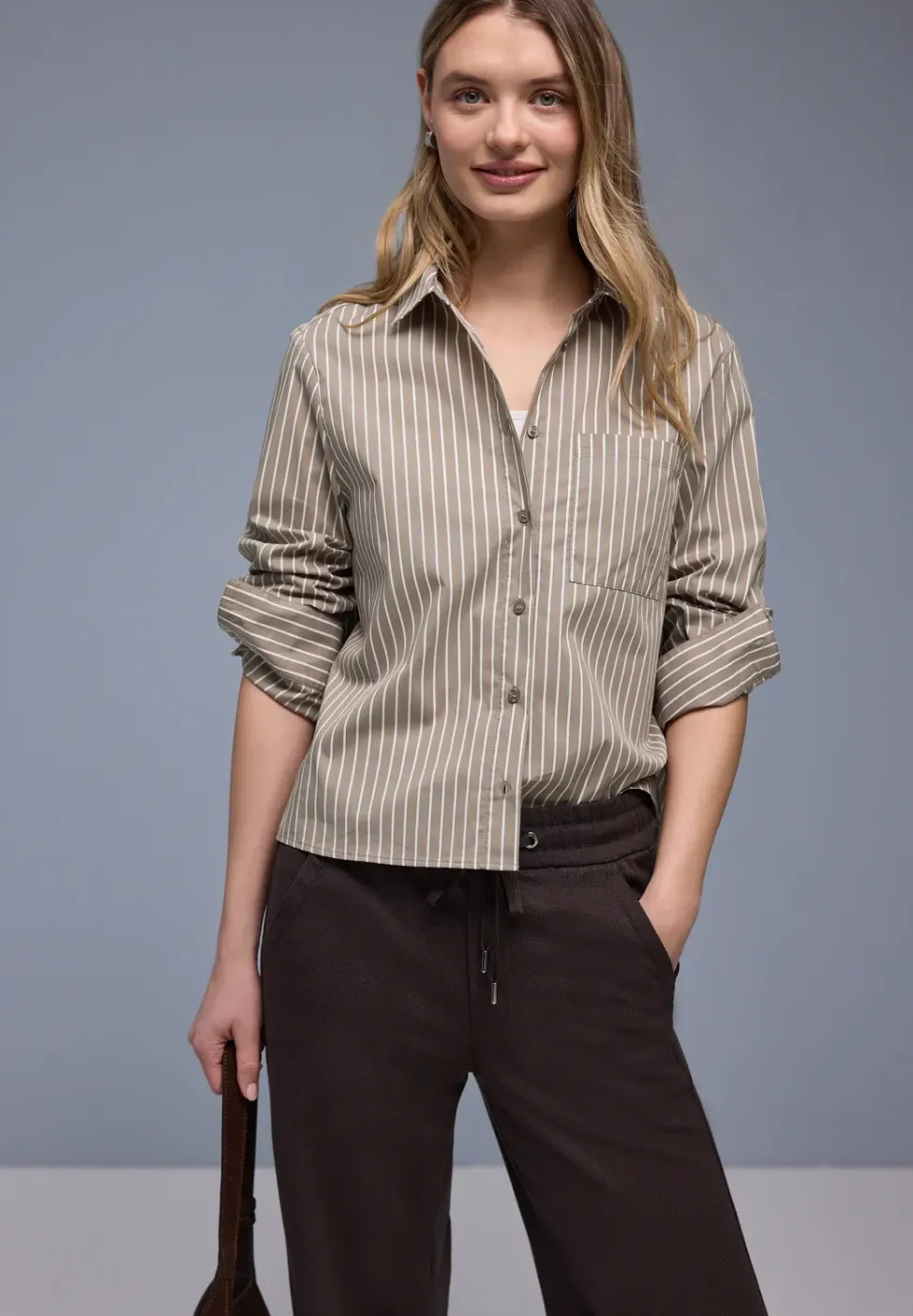 Gestreept overhemd blouse