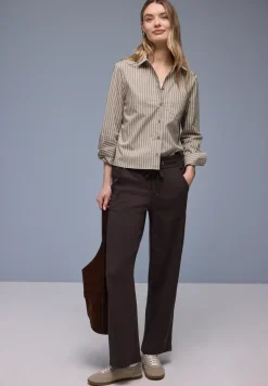 Gestreept overhemd blouse