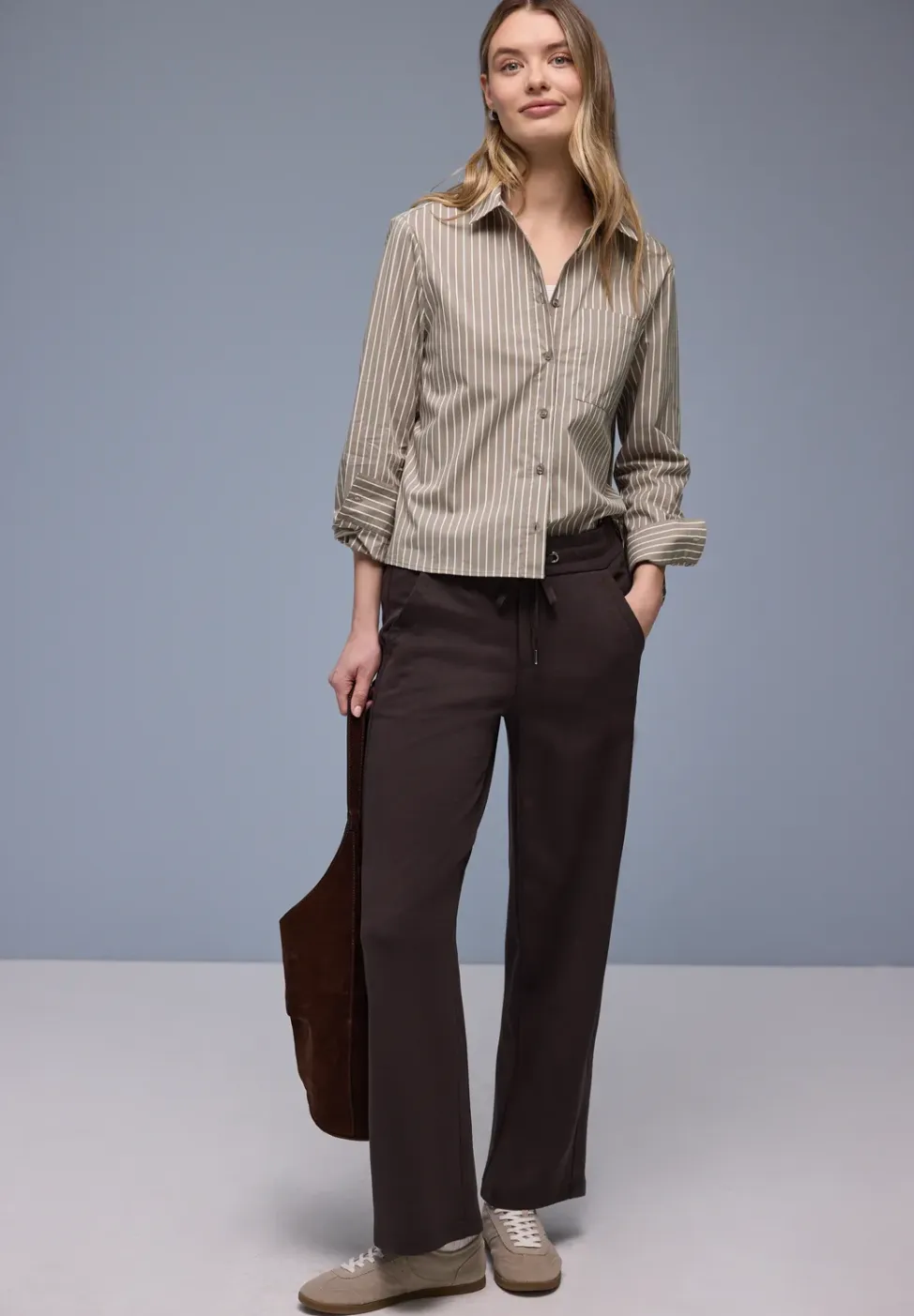 Gestreept overhemd blouse