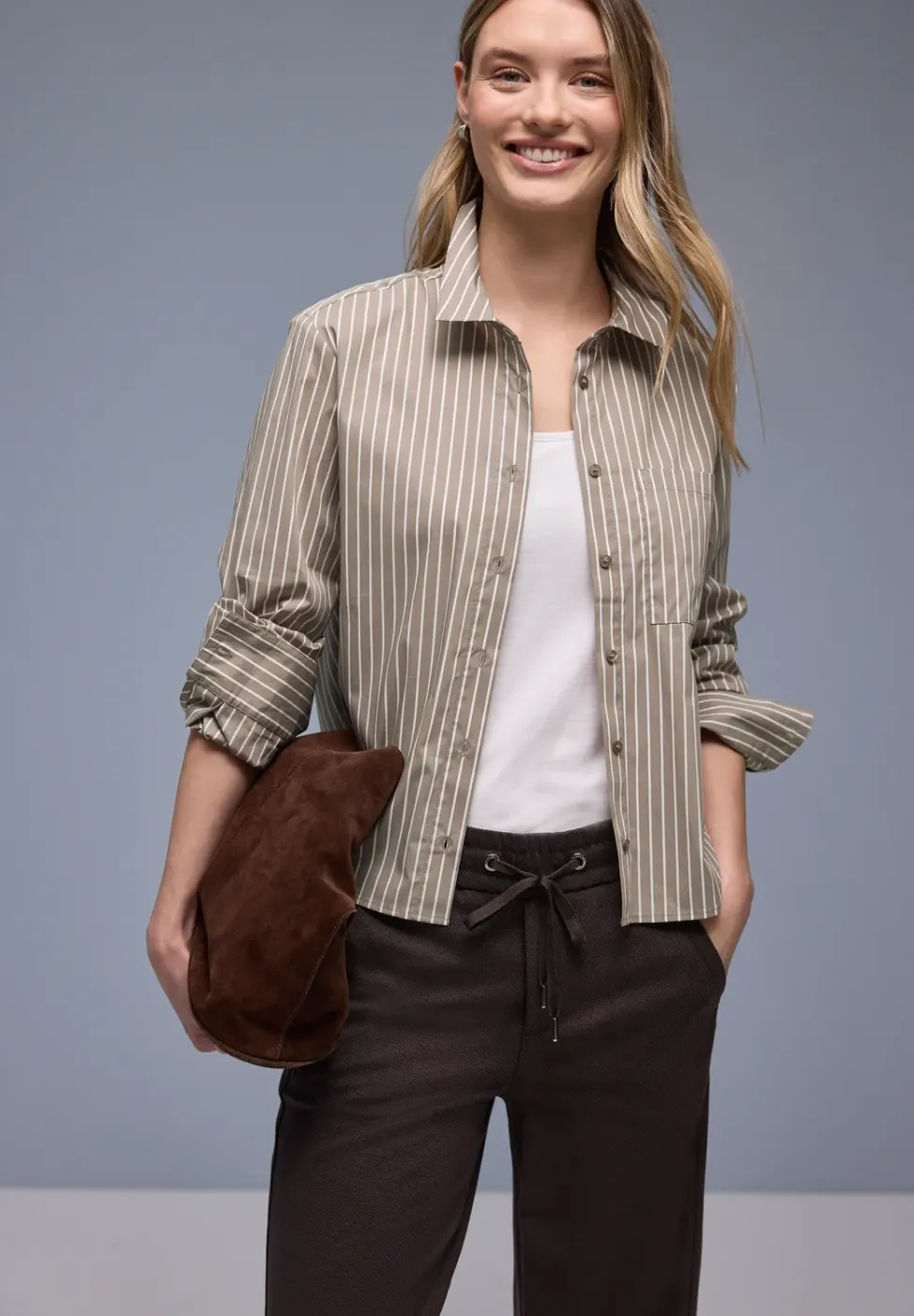 Gestreept overhemd blouse
