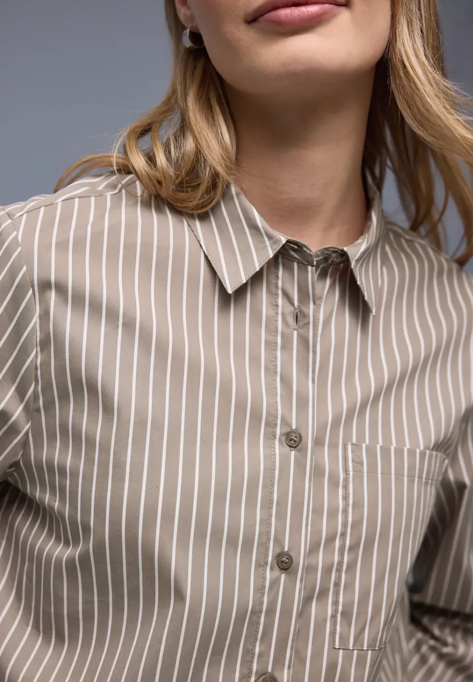 Gestreept overhemd blouse