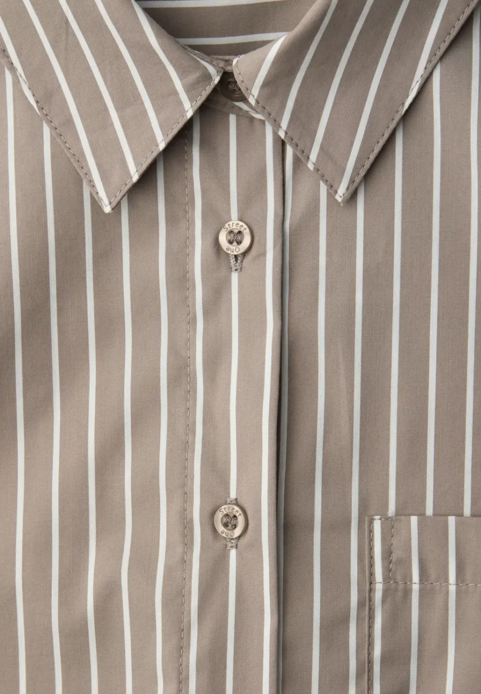 Gestreept overhemd blouse