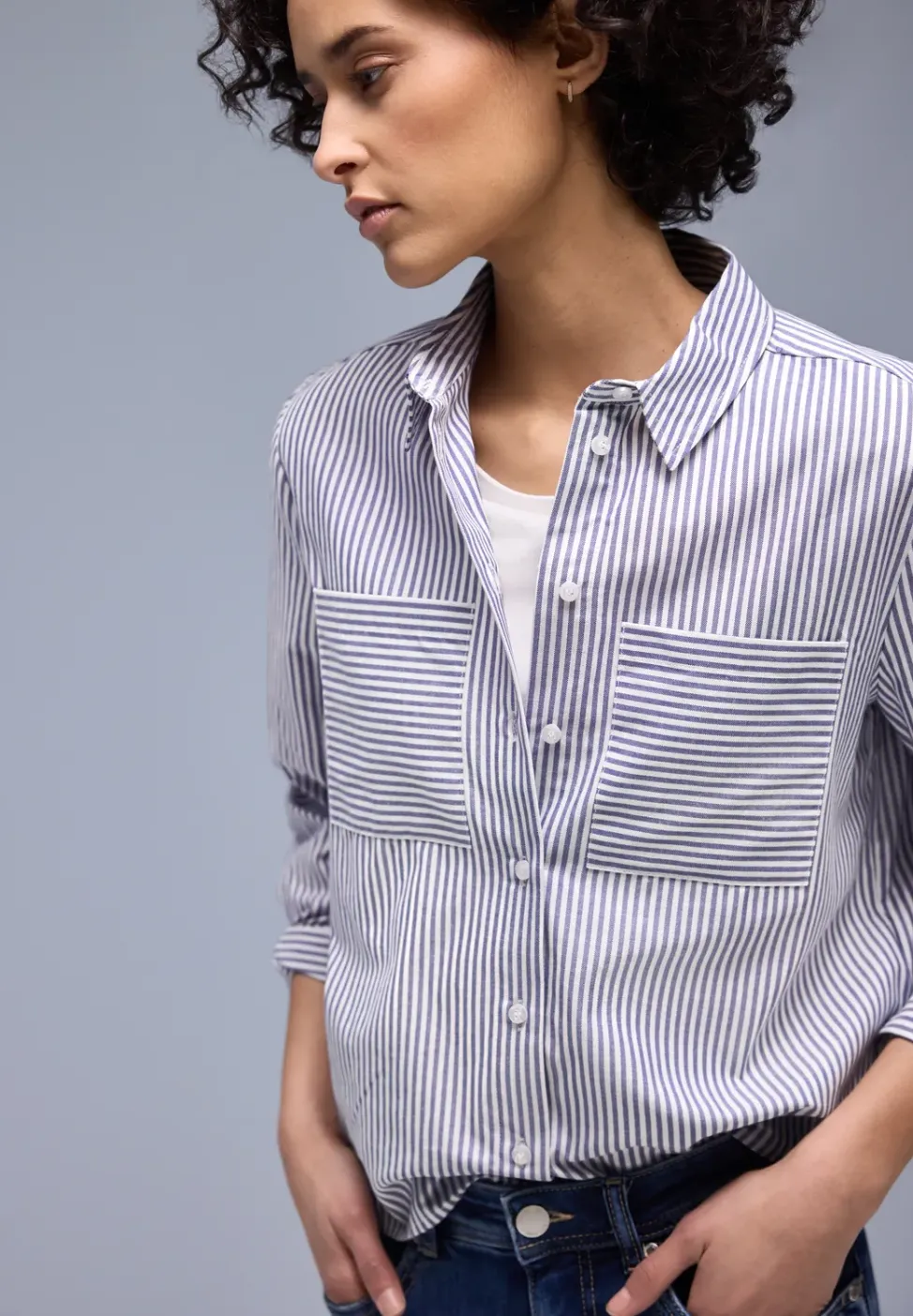 Gestreept overhemd blouse