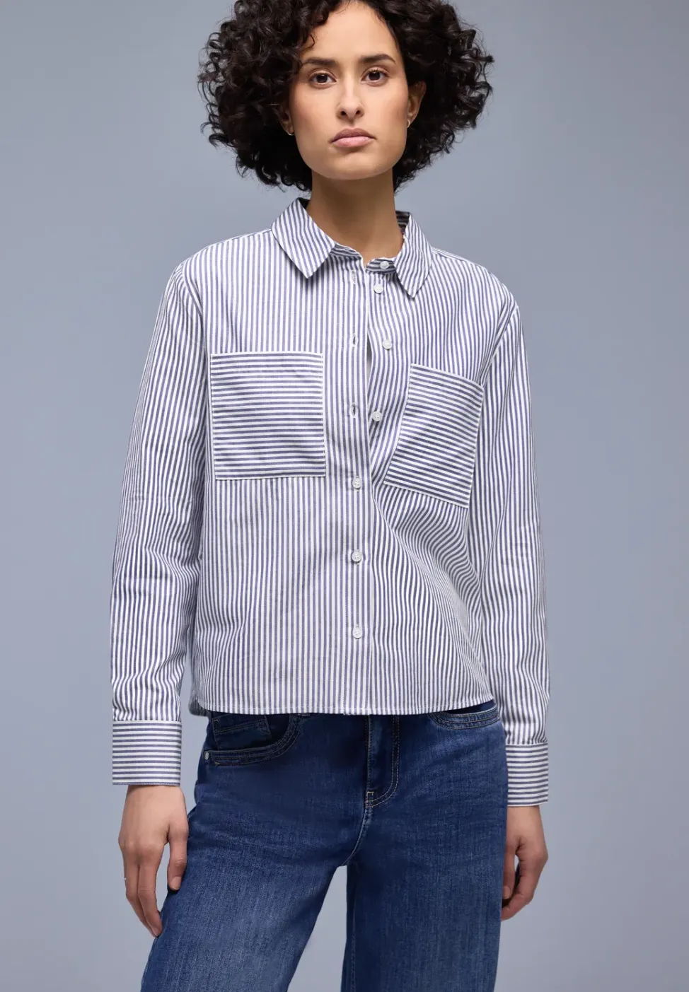 Gestreept overhemd blouse