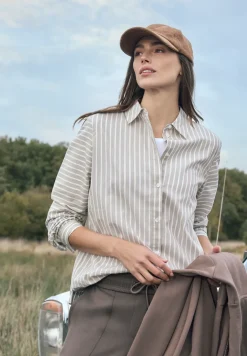 Gestreept overhemd blouse