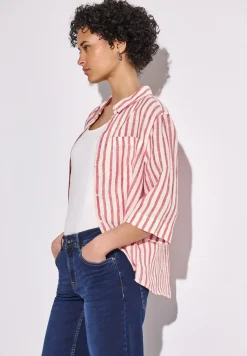Gestreept overhemd blouse