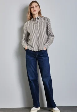Gestreept overhemd blouse