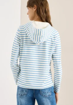 Gestreept shirt met capuchon