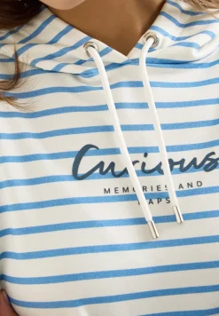 Gestreept shirt met capuchon
