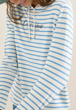 Gestreept shirt met capuchon