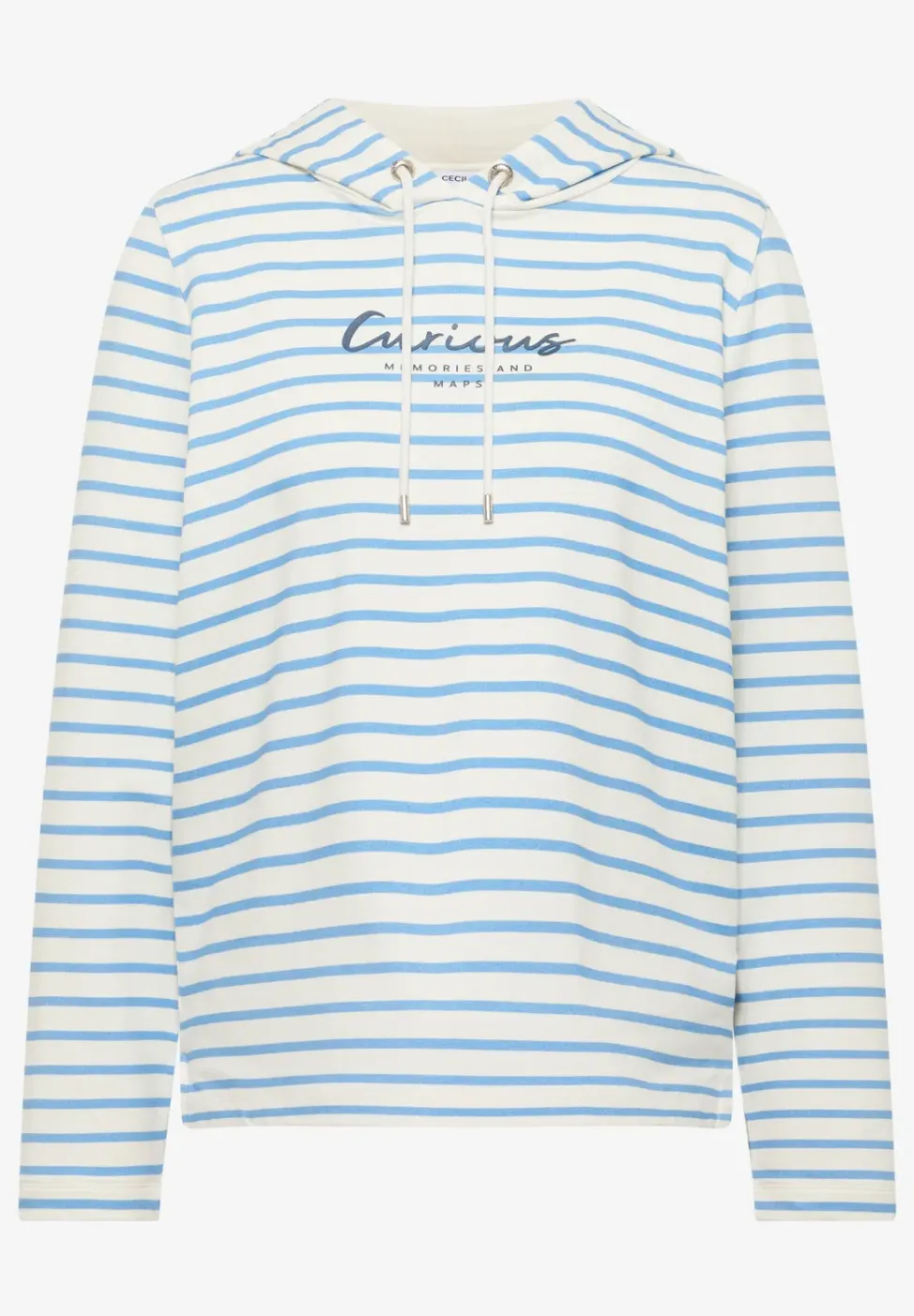 Gestreept shirt met capuchon