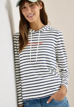 Gestreept shirt met capuchon