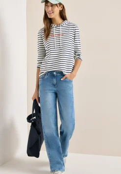 Gestreept shirt met capuchon