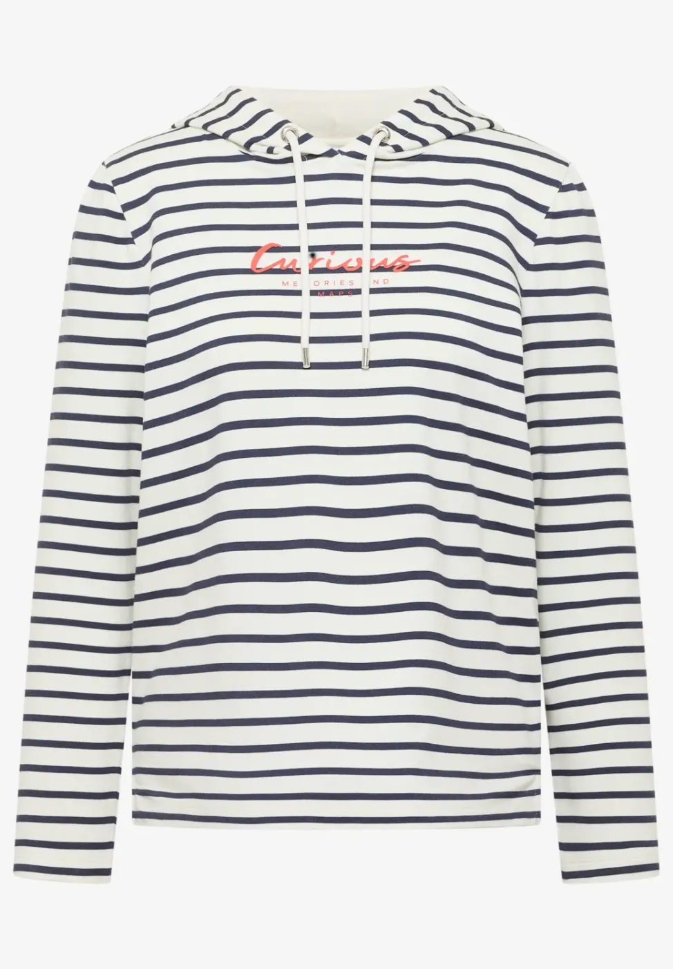 Gestreept shirt met capuchon