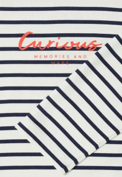 Gestreept shirt met capuchon