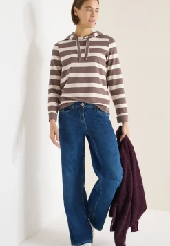 Gestreept shirt met capuchon
