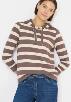 Gestreept shirt met capuchon
