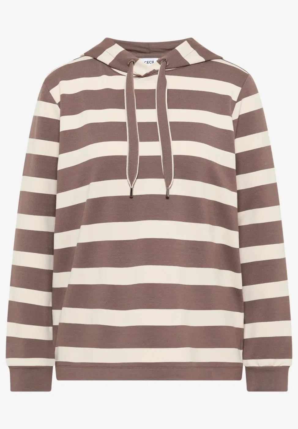 Gestreept shirt met capuchon