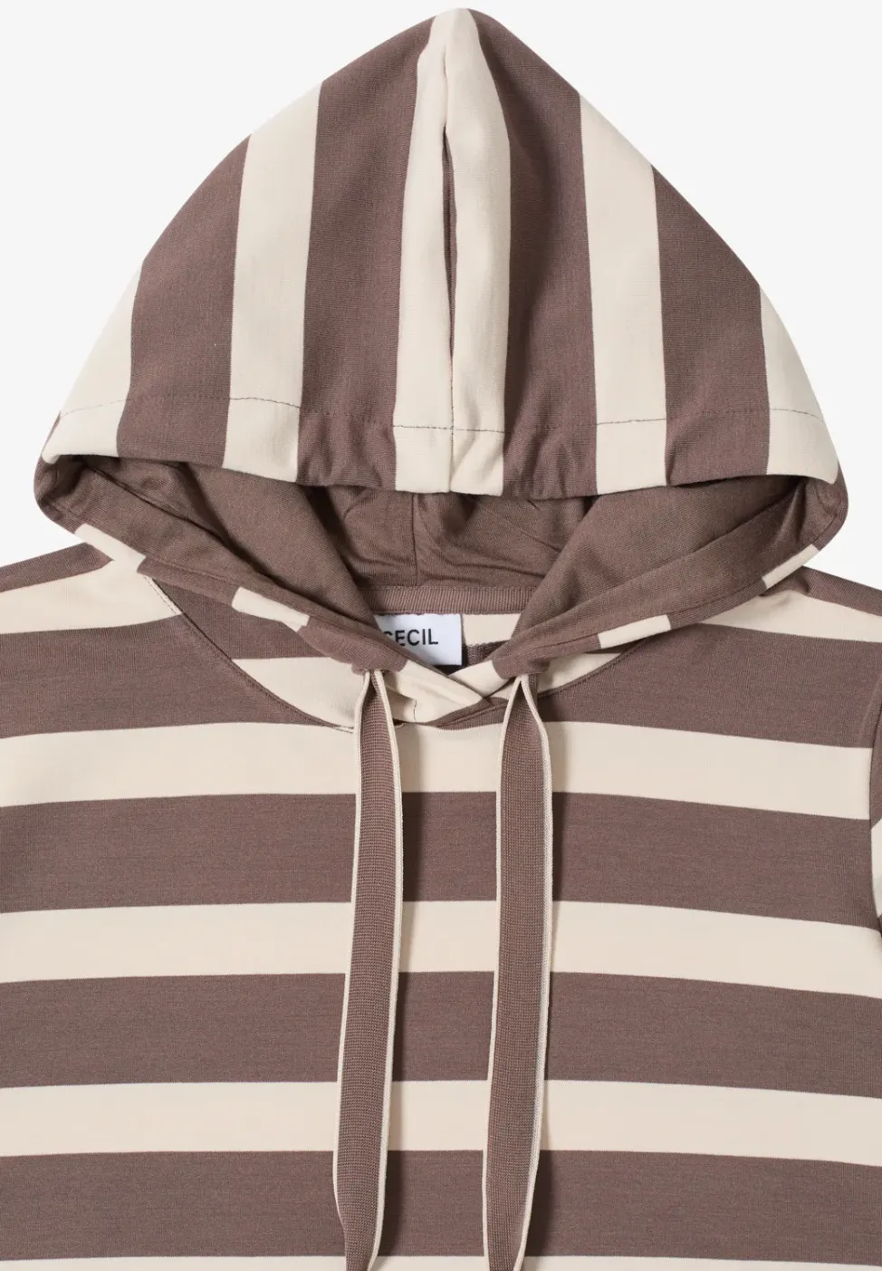 Gestreept shirt met capuchon