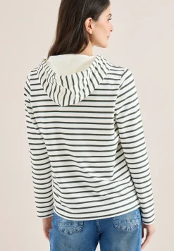 Gestreept shirt met capuchon