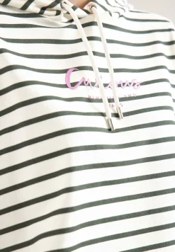 Gestreept shirt met capuchon