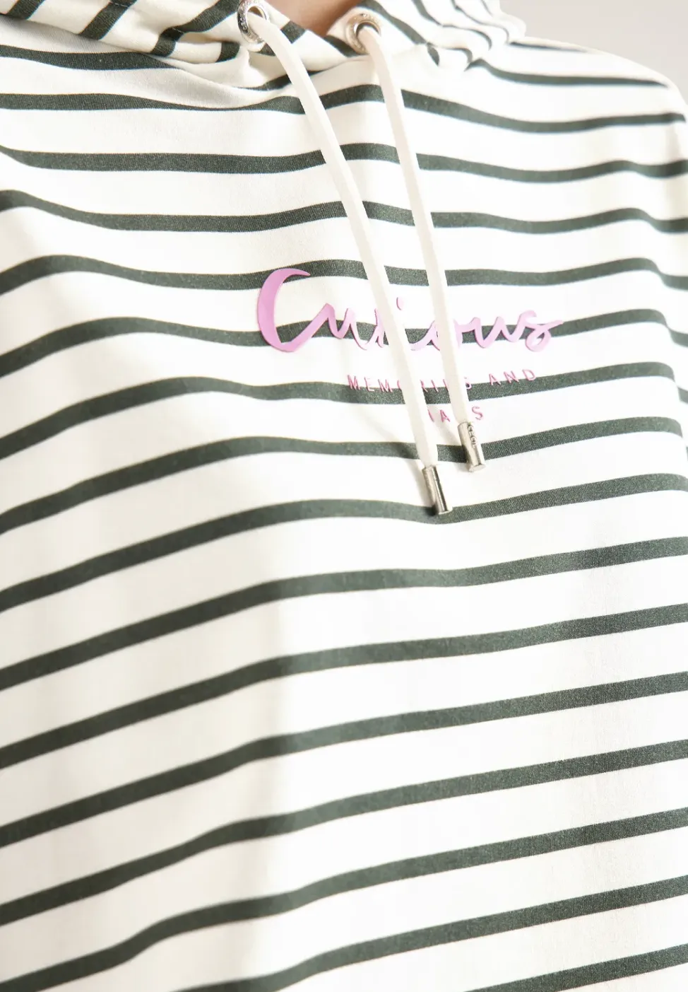 Gestreept shirt met capuchon