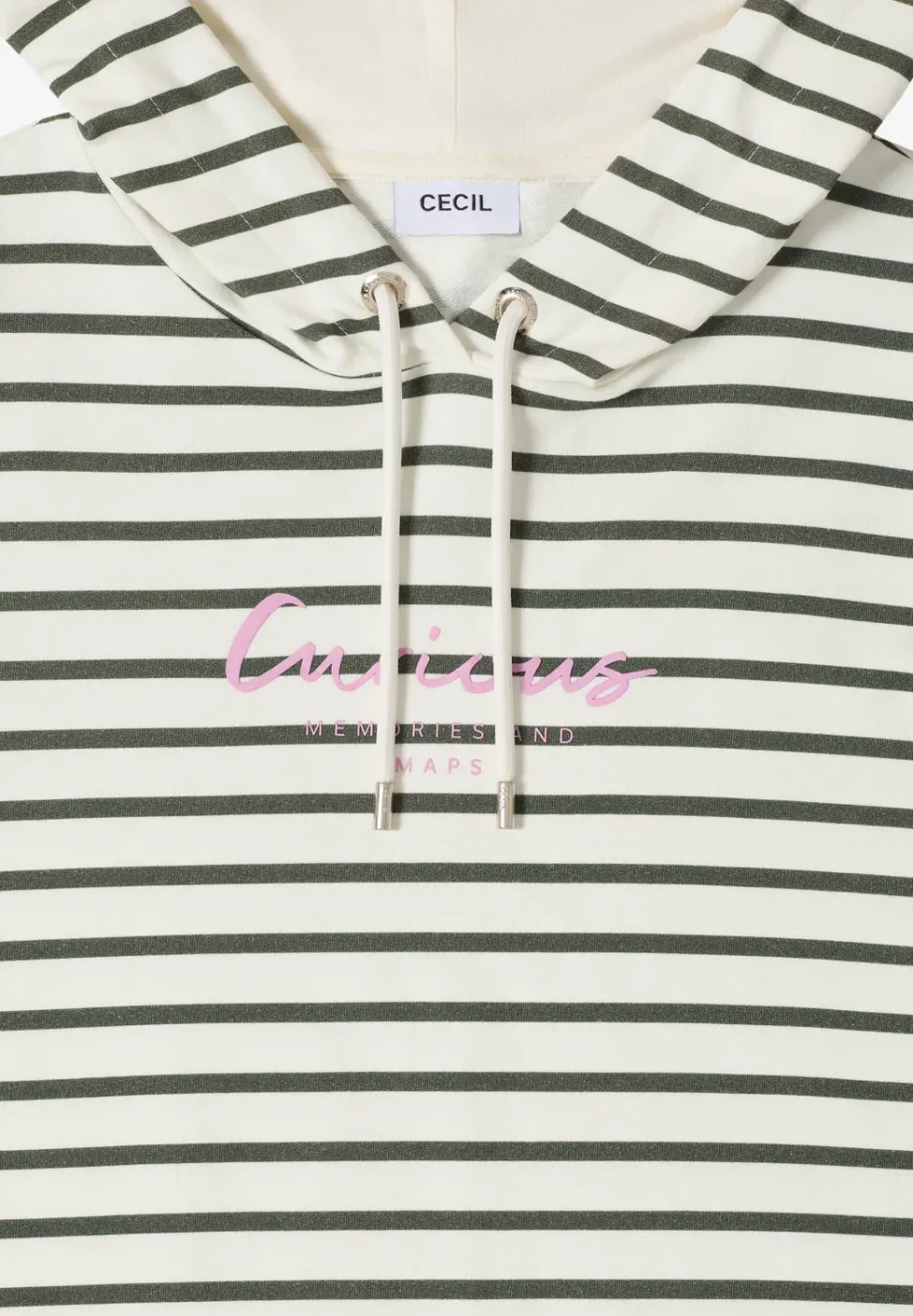 Gestreept shirt met capuchon