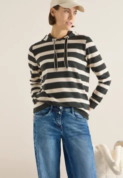 Gestreept shirt met capuchon
