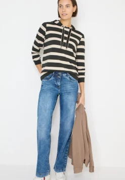 Gestreept shirt met capuchon