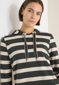 Gestreept shirt met capuchon