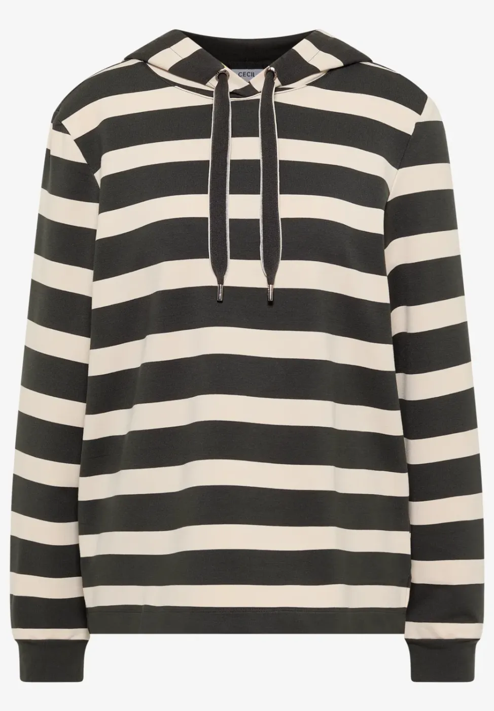 Gestreept shirt met capuchon