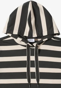 Gestreept shirt met capuchon