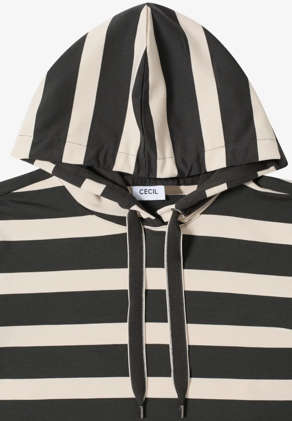 Gestreept shirt met capuchon
