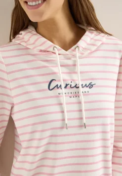Gestreept shirt met capuchon