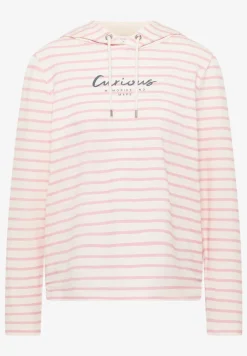 Gestreept shirt met capuchon