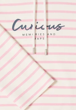 Gestreept shirt met capuchon