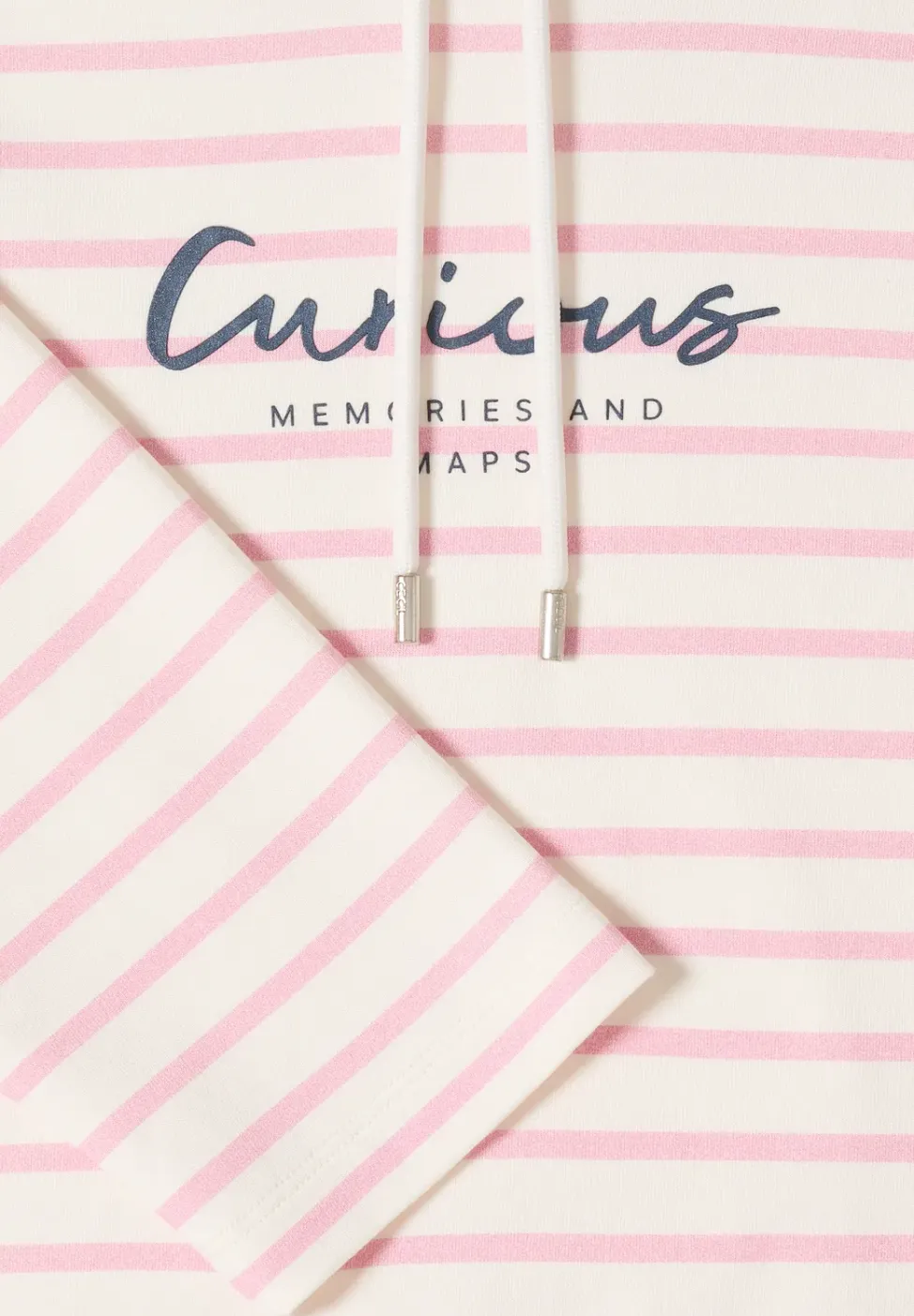 Gestreept shirt met capuchon