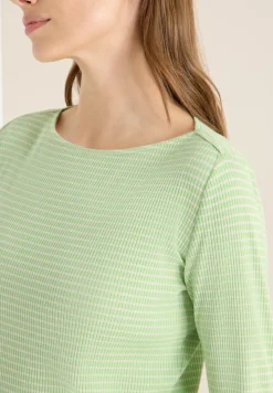 Gestreept shirt met lange mouwen